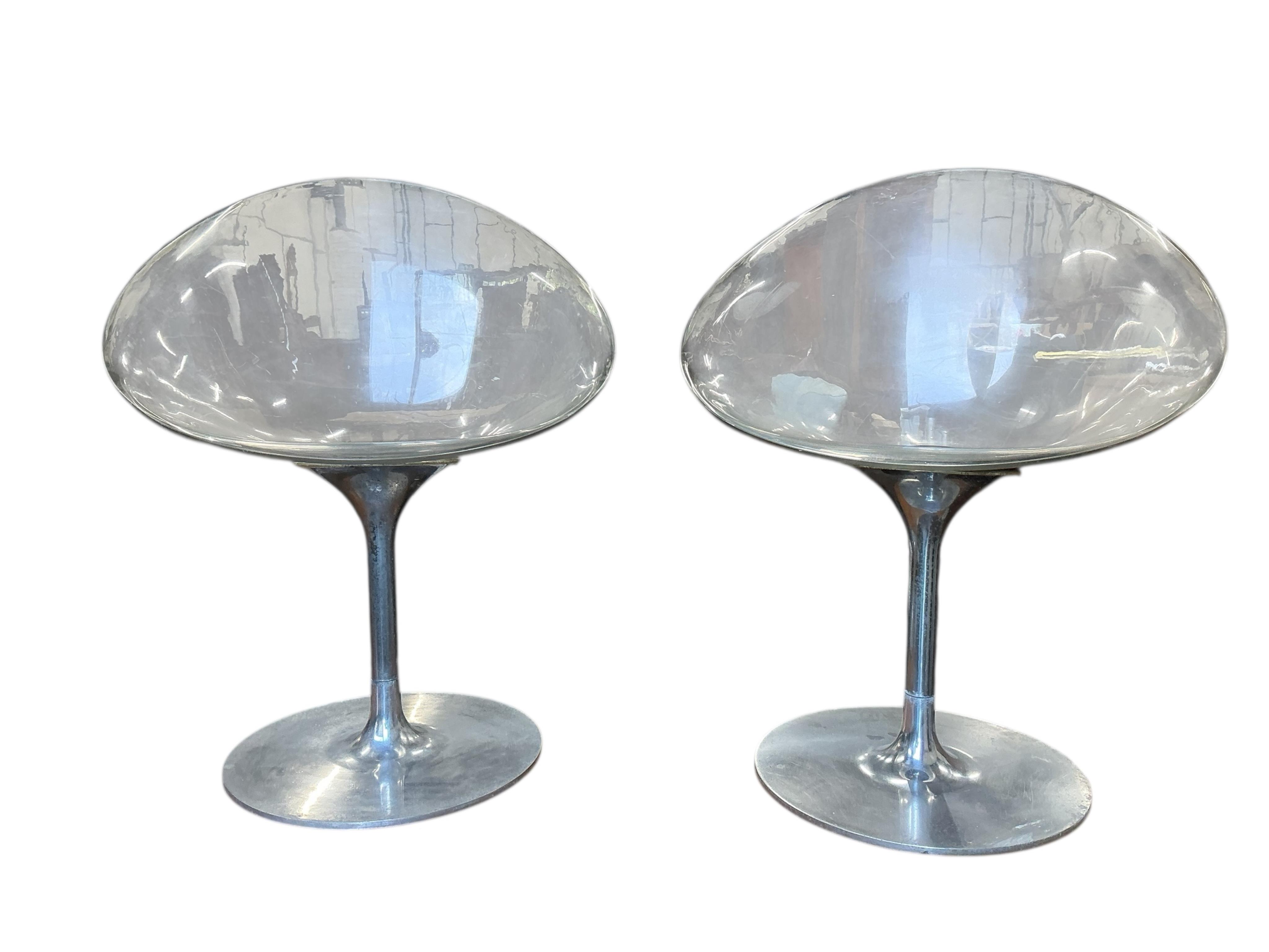 Phillipe Starck for Kartell: A set of four Eros chairs, width 61cm, depth 60cm, height 81cm